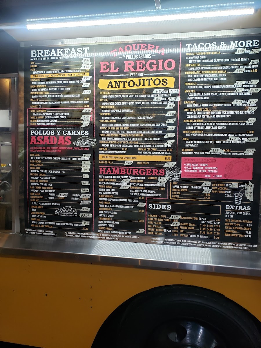 Taqueria Y Pollo Asados El Regio Menu - Image 4