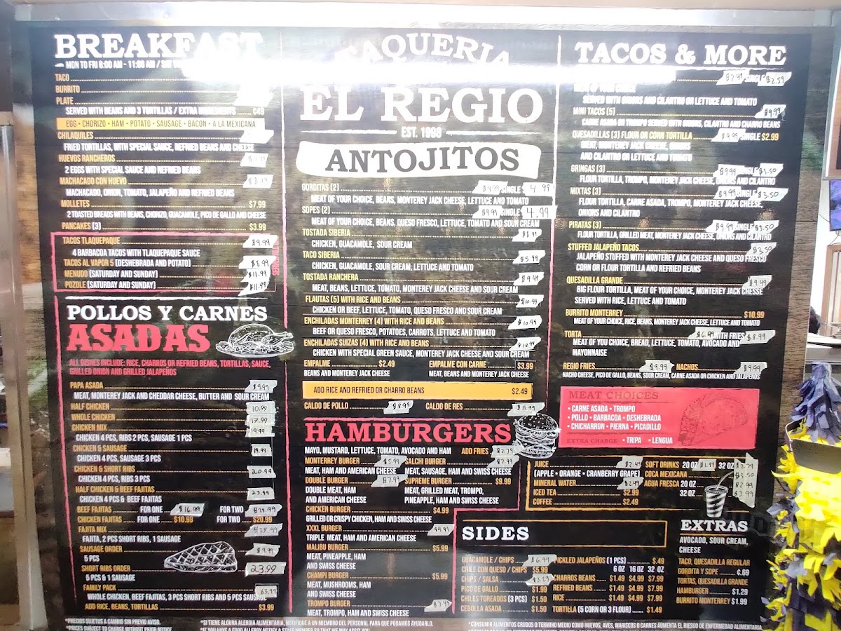 Taqueria Y Pollo Asados El Regio Menu - Image 5